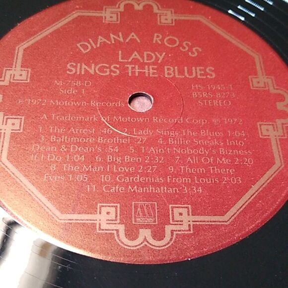 Diana Ross Lady Sings The Blues Vinyl Record - Picture 7 of 13